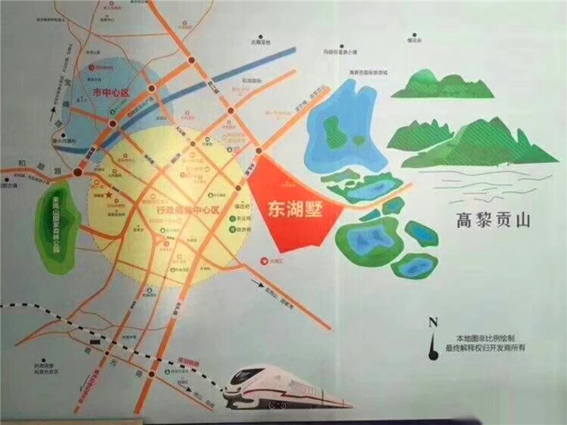 腾冲东湖墅交通图